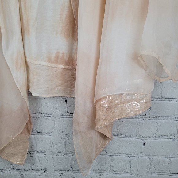 Goa Sheer Long Sleeve Waterfall Cardigan - Picture 2 of 10